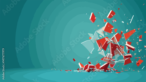 Blue Background Error Design Vector Illustration