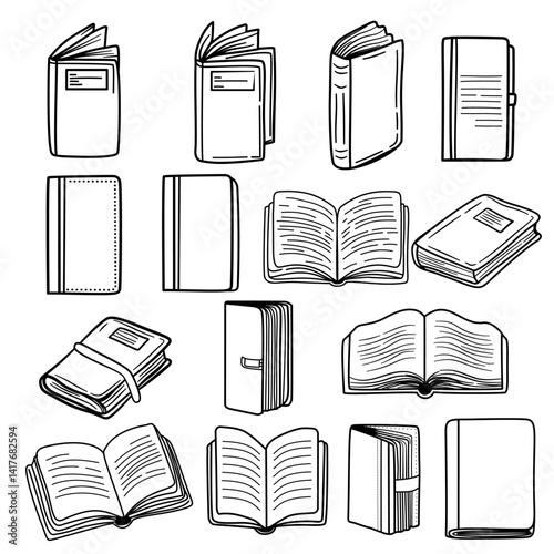 book icon set