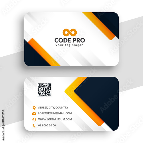 Luxury business card design for your company with logo