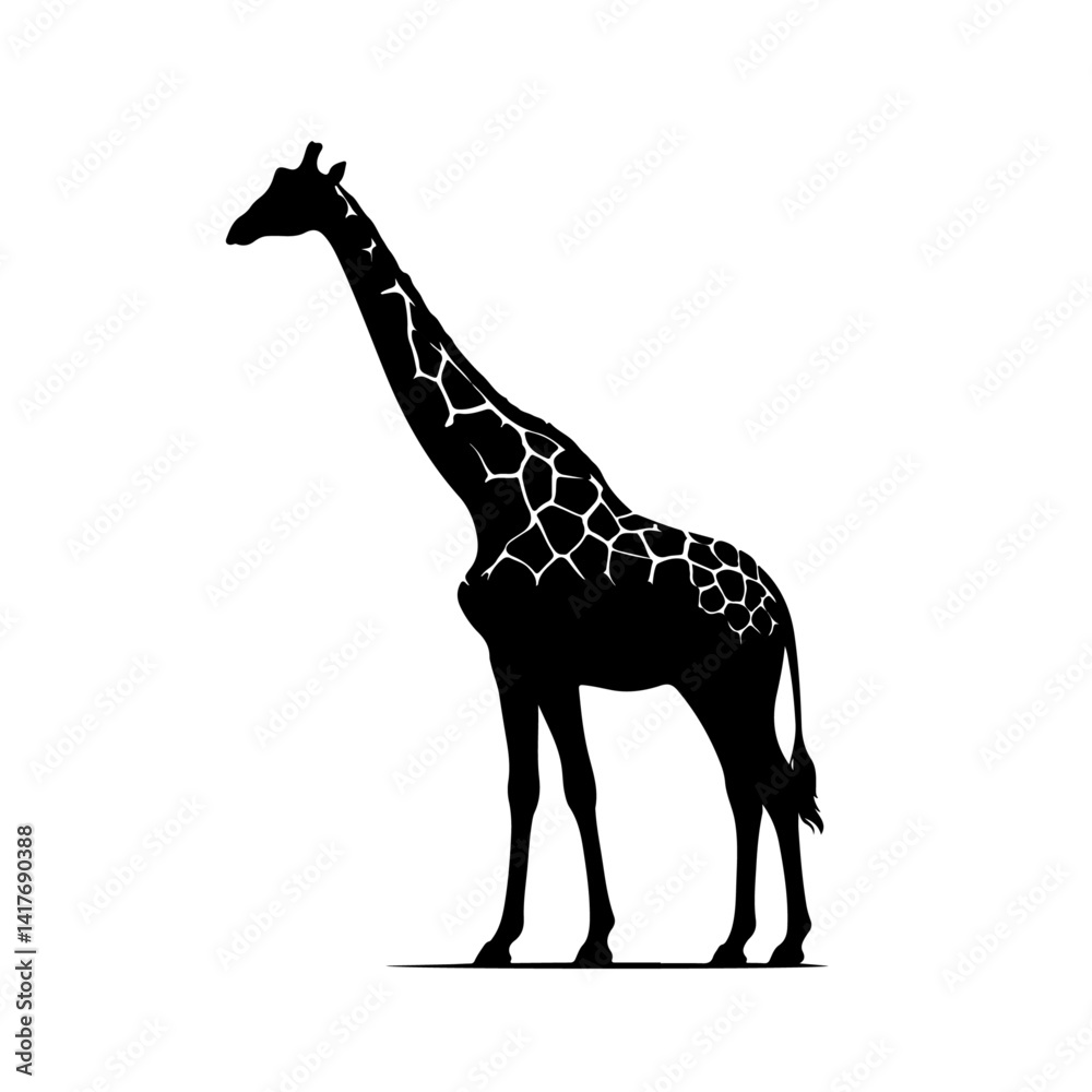 Naklejka premium giraffe silhouette