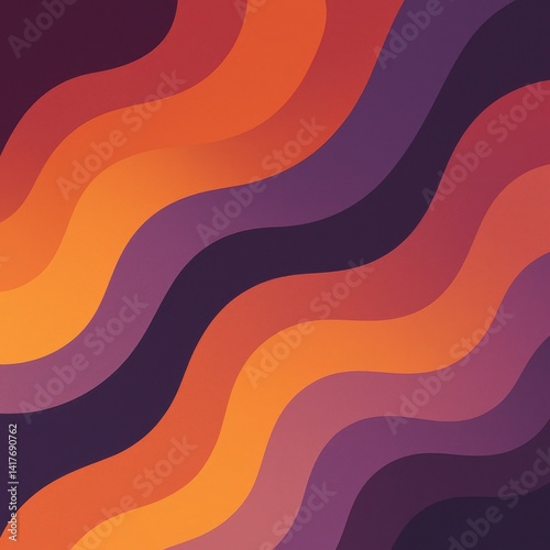 Animated background with orange and purple waves, creating a professional and aesthetic effect