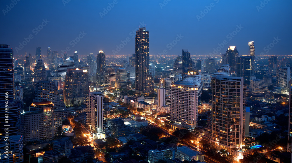 Fototapeta premium Capturing city night scenes background.