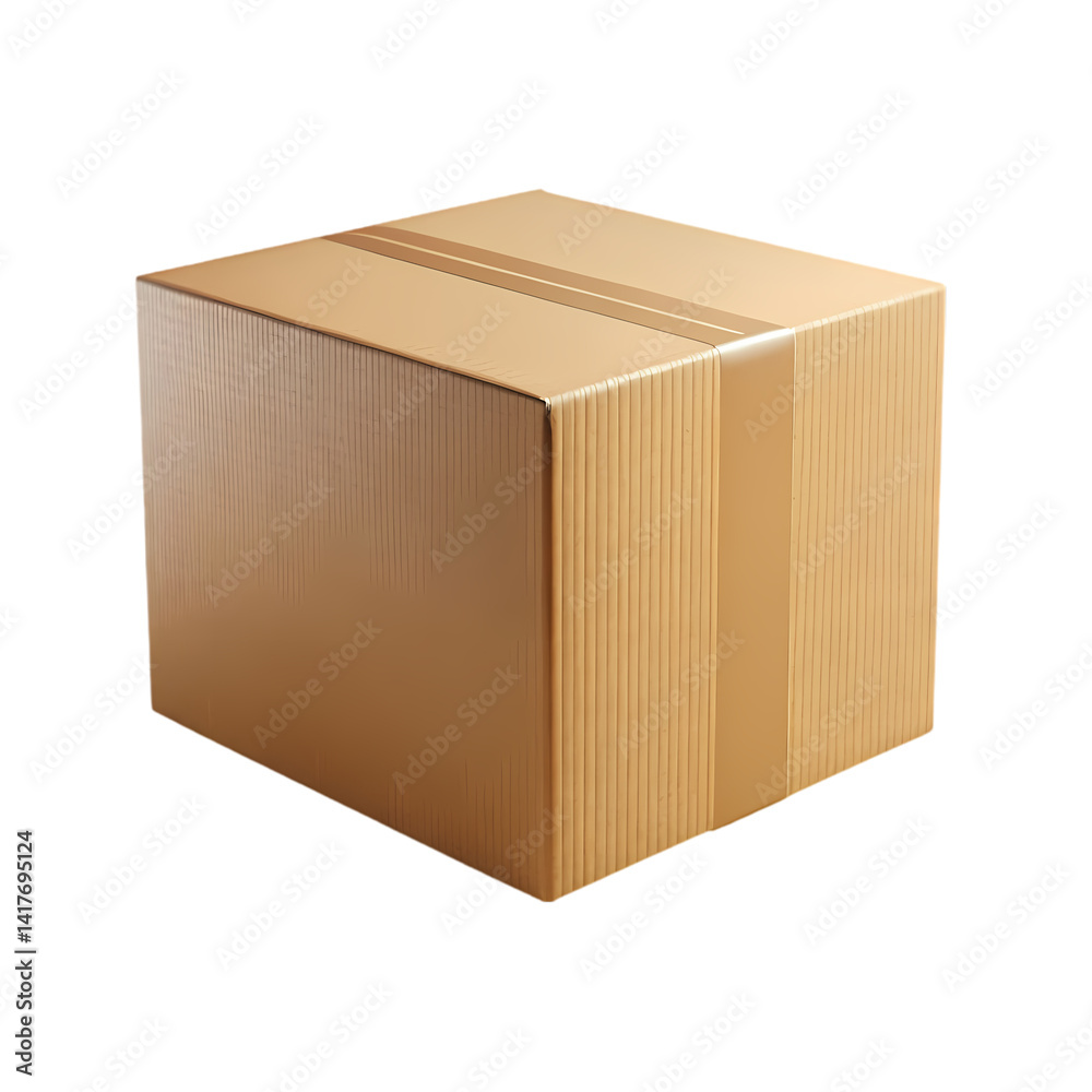 Simple Cardboard Box: Packaging and Shipping