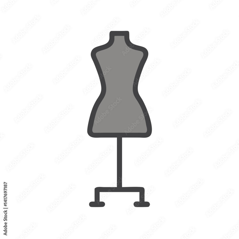 Obraz premium dress, form, stand, base, mannequin, fashion, clothing, apparel, design, display, garment, tailoring, outfit, style, couture, sewing, fashionicon, dressicon, fashiondisplay, clothingicon, outfiticon, 