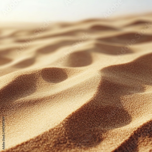 Sand on the beach. Seascape of beautiful tropical beach with calm sky. sea view and sand beach, summer background.