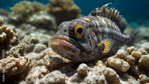 Colorful Ornamental Fish in a Coral Reef Environment