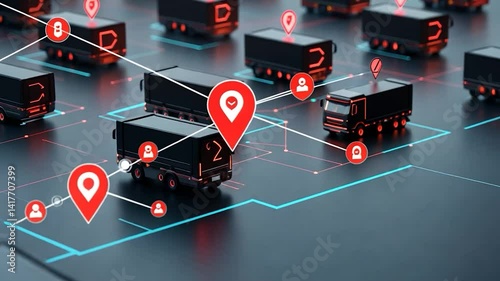 Tracking Trucks' Locations in a Modern Network