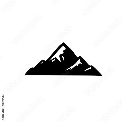 mountains silhouette vector illustration
