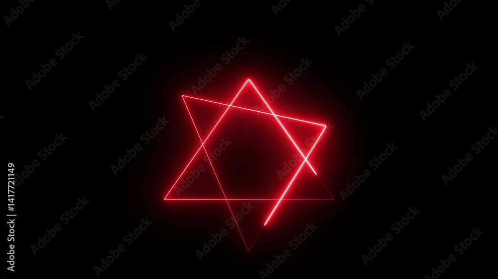 Abstract Neon triangle concept. Glowing neon triangle loop background. Abstract Neon triangle concept. Glowing neon triangle loop background.