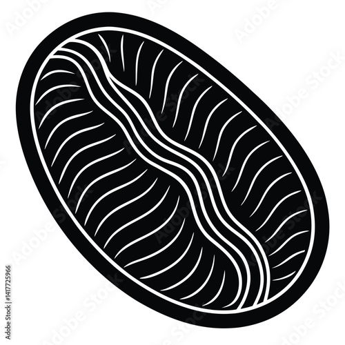 inner part of human body silhouette design on white background 