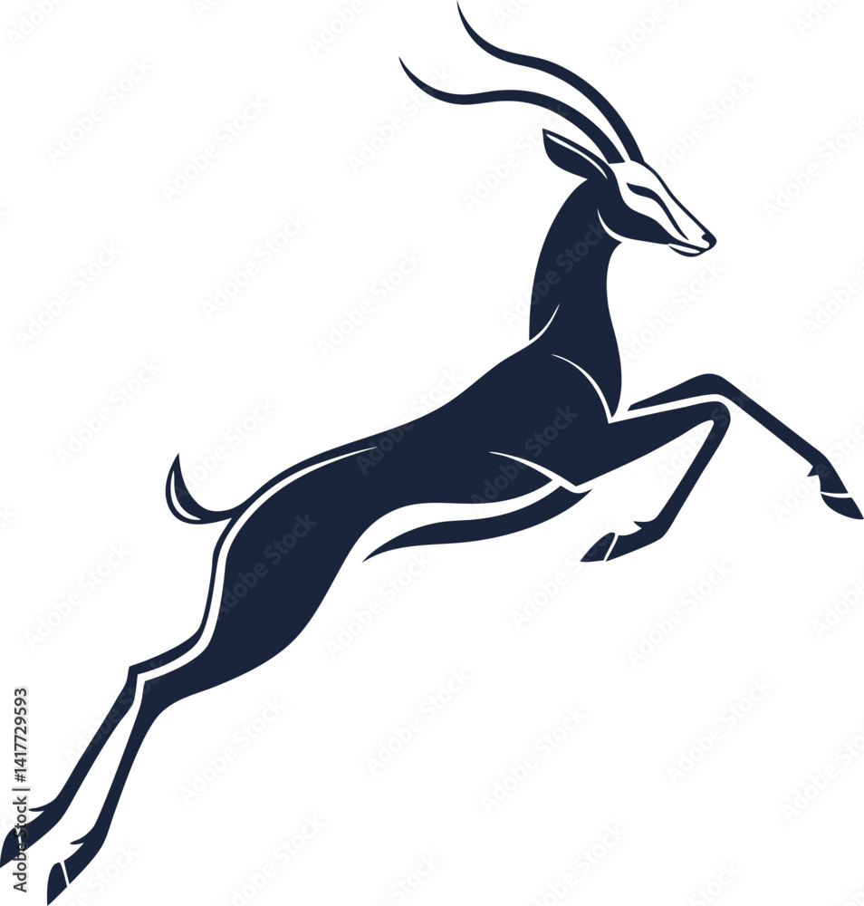 Obraz premium deer silhouette vector