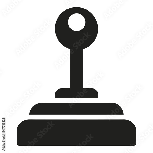 gaming joystick silhouette vector symbol isolated