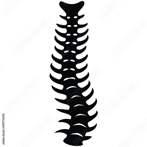 inner part of human body silhouette design on white background 