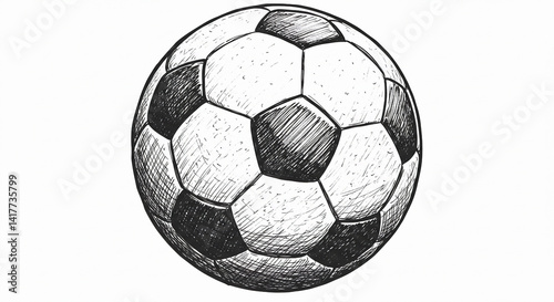 soccer ball isolated on white