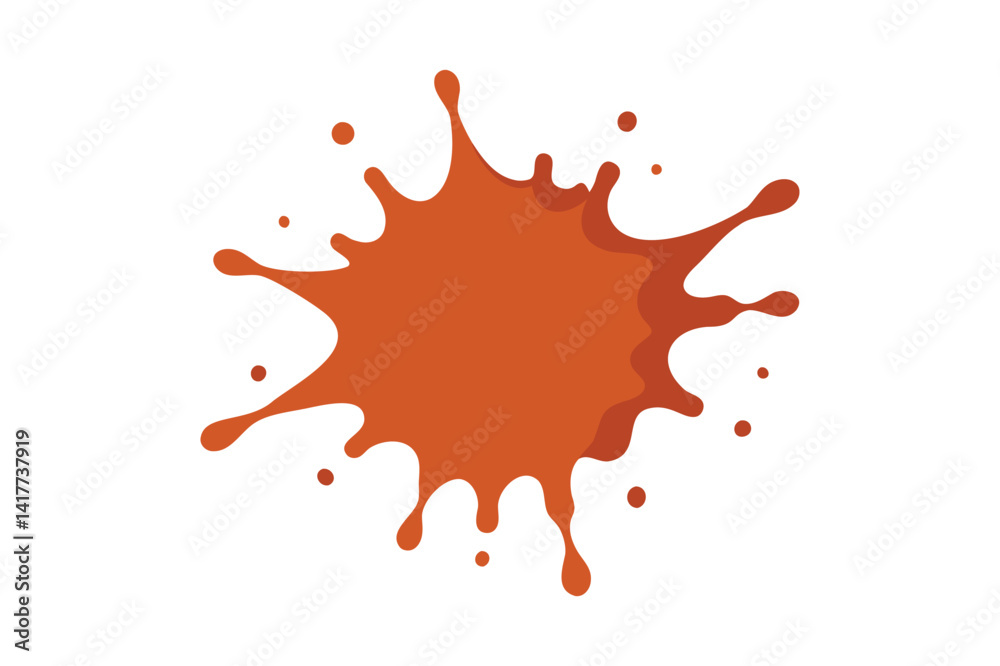 Rust paint splash vector