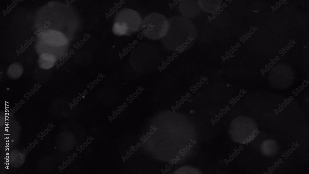 Soft white bokeh light particles with magical glow overlay for cinematic and romantic dreamy video editing