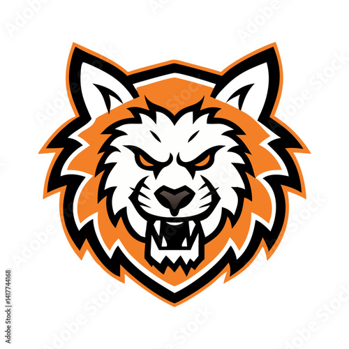 Wallpaper Mural This is a bold and fierce animal  for sports teams, clubs, gaming avatars, or merchandise branding and logo. Torontodigital.ca