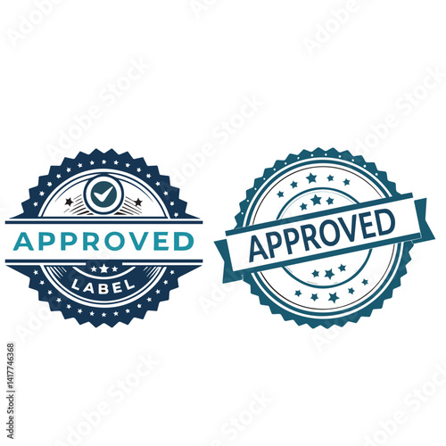 approved logo,Label Stamp Logo,and badge label,vector template