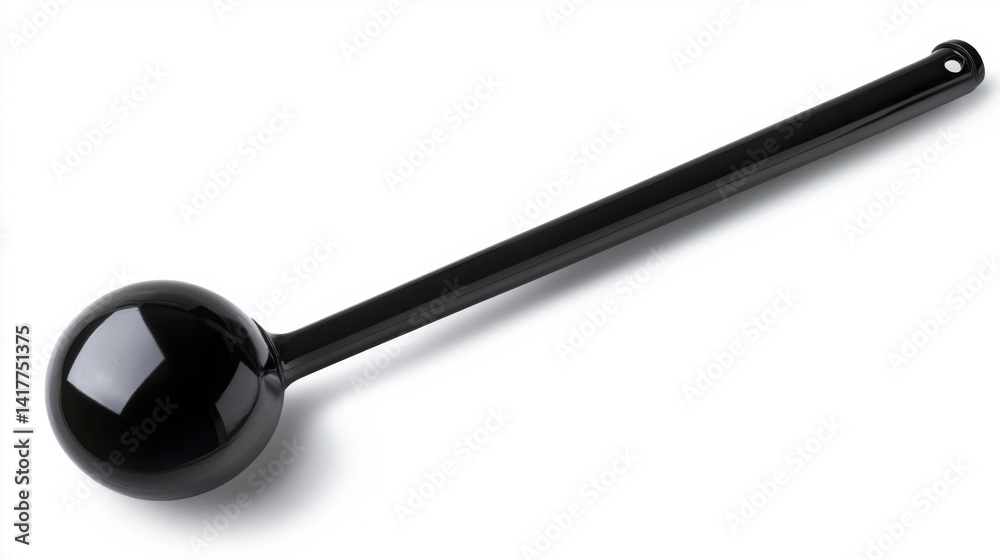 A sleek black object with a spherical head and elongated handle. It is a perfect blend of design and utility. Explore the elegance of this unique item. Generative AI