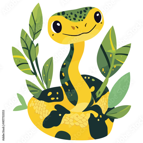 Snake, reptile, vector, background, serpent, viper