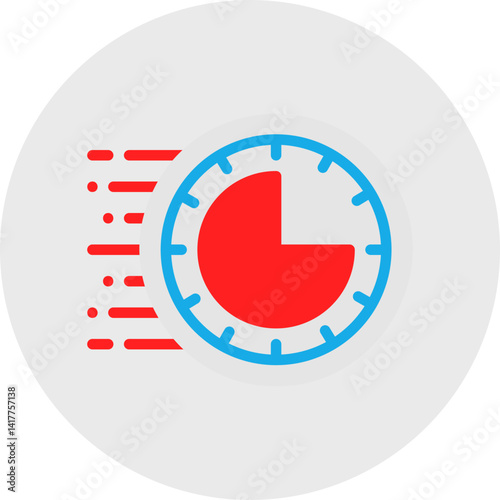 Rush Hour single vector illustration icon
