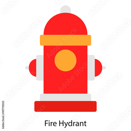 Fire Hydrant single vector illustration icon