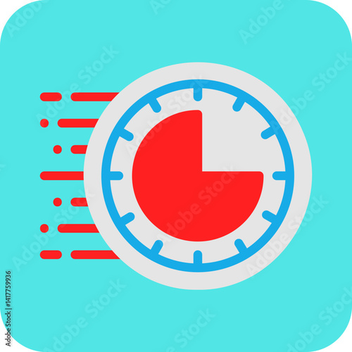 Rush Hour single vector illustration icon