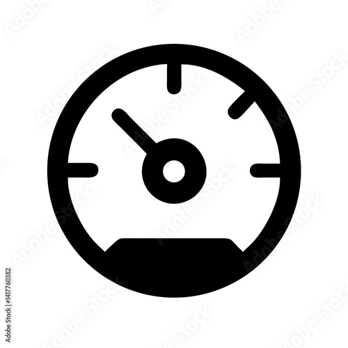 FPS Speedometer Gauge Display Icon Design photo