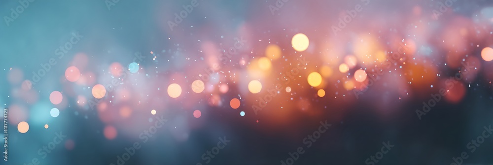 A blurry image of a blue and orange background