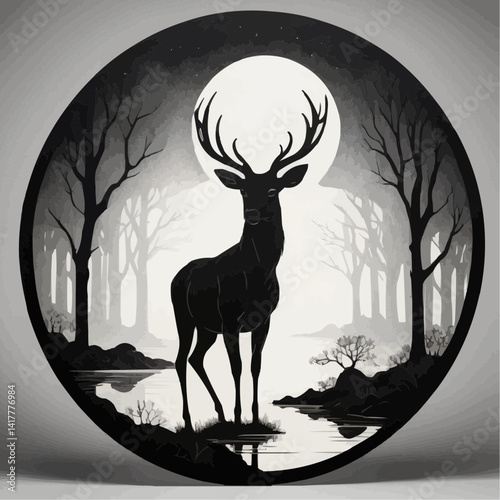 Elaphurus davus, also known as David's deer.