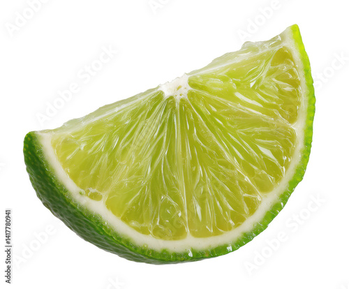 Fresh lime slice for cooking and garnishing drinks and dishes
