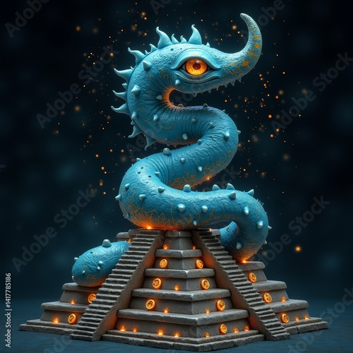 Mysterious Serpentine Statue