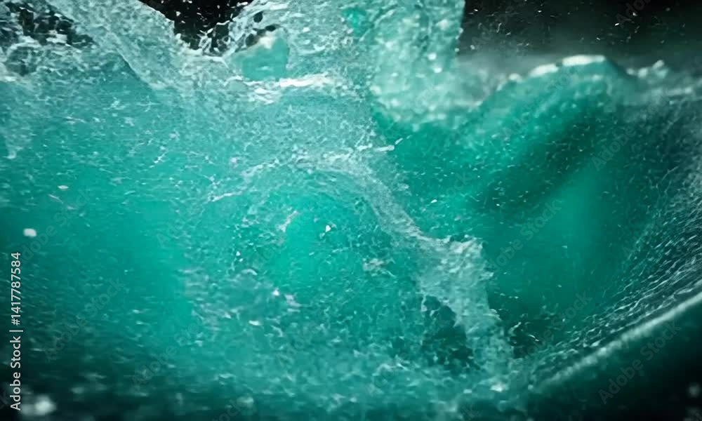 Close-up of a swirling water vortex with bubbles, showcasing dynamic motion in a serene aquatic environment Close-up of a swirling water vortex with bubbles, showcasing dynamic motion in a serene aquatic environment