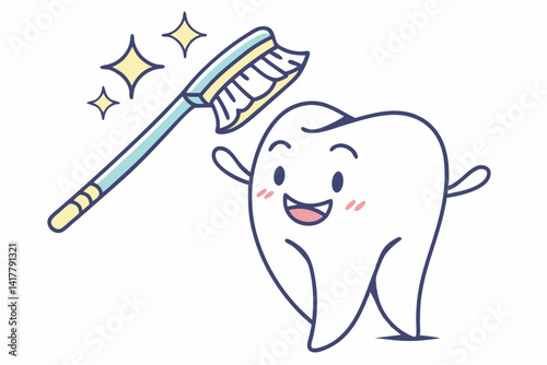 Tooth with Sparkle