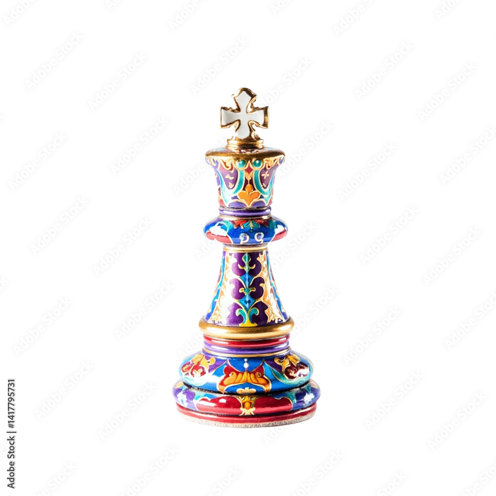 Fototapeta premium A Chess king vector sign isolated on white background