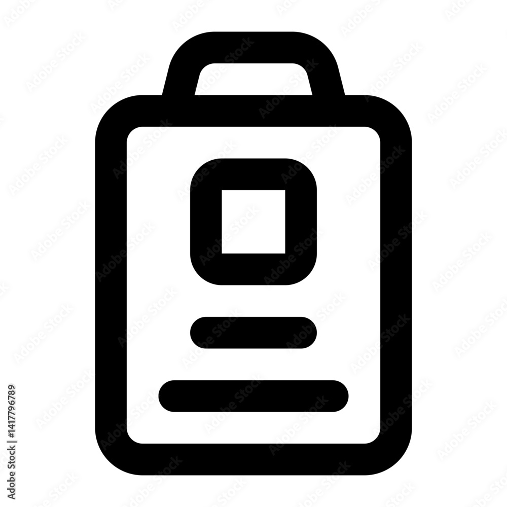 id card icon for illustration id card icon for illustration