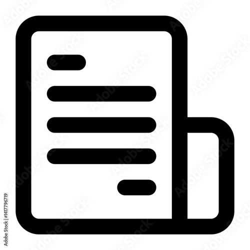 Obraz na płótnie document icon for illustration