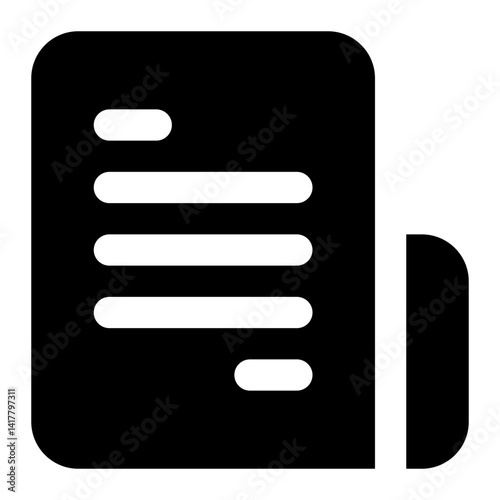 Obraz na płótnie document icon for illustration