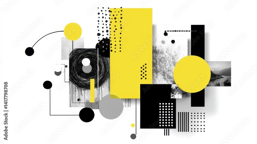 Obraz premium Versatile rectangular graphic element for various applications - label clean building customizable