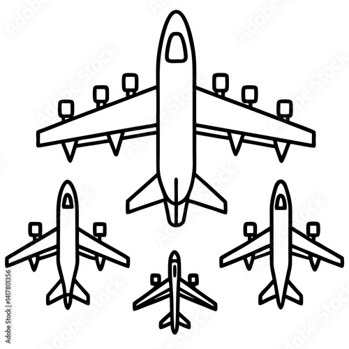vector illustration of a plane