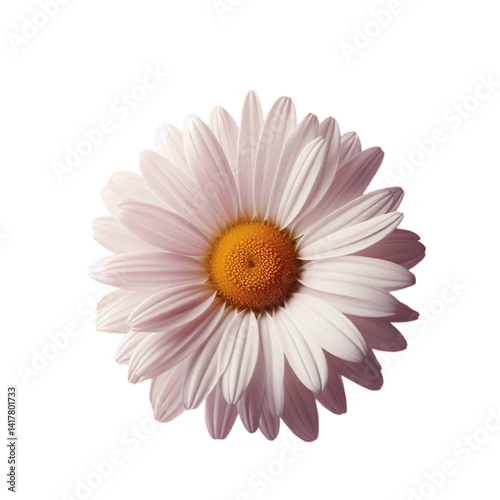 pink daisy isolated on white background