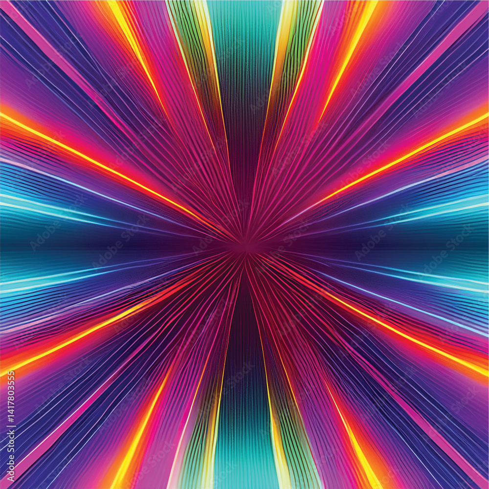 Obraz premium Colorful Rays of Light