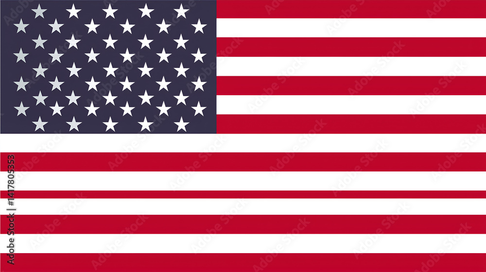 Obraz premium American Flag: A symbolic representation of the United States of America, the Stars and Stripes, embodying freedom, patriotism, and national identity.