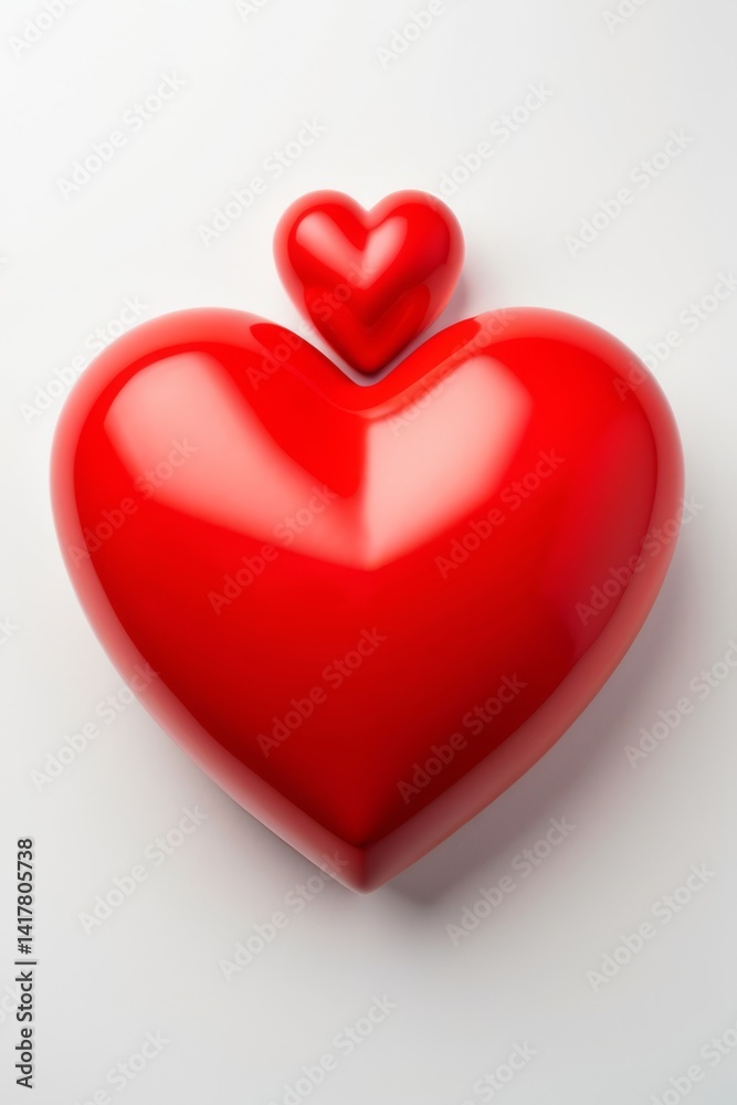 Fototapeta premium A heart isolated on white