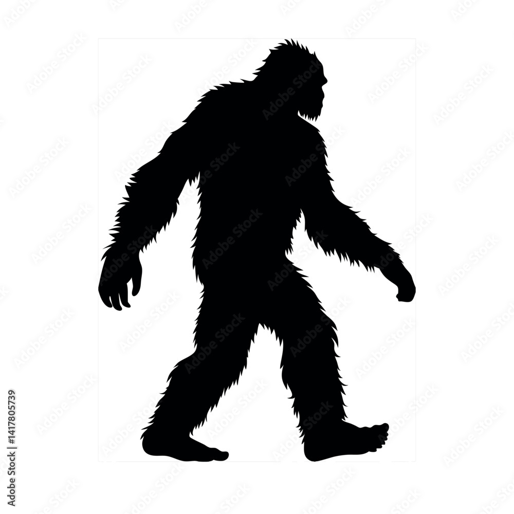 Fototapeta premium Black vector silhouette illustration of a sport person, a running man.