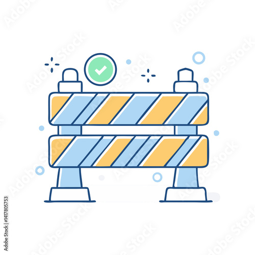 Construction barrier – caution or restricted access