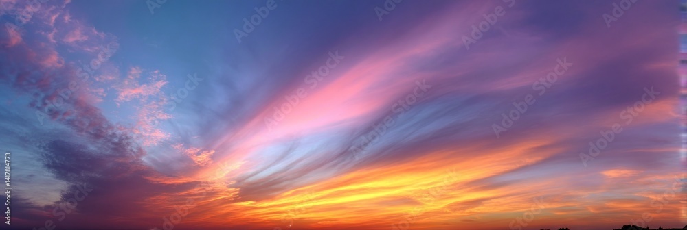 Obraz premium Colorful sunset cloudscape