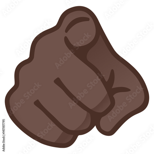 Pointing Dark Skin
