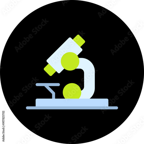 Microscope single vector illustration icon
