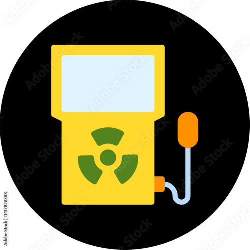 Dosimeter single vector illustration icon